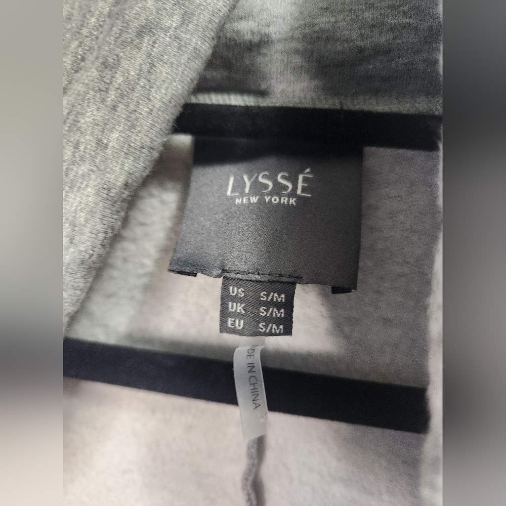 Lysse Active Bamboo Blend Grey Open Front Cardigan sz.S/M - Picture 3 of 7